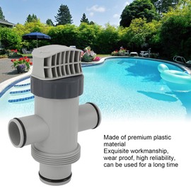 Dual Split Hose Plunger Valve for Intex 11872, Easy Installation, Hose Connector Replacement for Valve Part, Pool Part Accessory Attachment, Above Ground Pool & Pump Maintenance