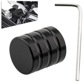 HAZAWA Heel/Toe Shifter Shaft Cap End Cover Compatible with Harley 1986-2017 FL Softail, 1988-2025 Touring Road King Street Electra Glide, 2008-later Trike Models (Black)