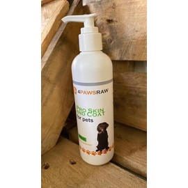 4PAWSRAW Skin & Coat Care Supplement For Dogs Itchy or Sensitive Skin Liquid Supplements For Pets (250ML)