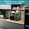 DOLALIKE Microwave Oven Rack, Expandable Microwave Stand Countertop Kitchen Utensils