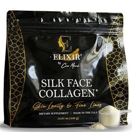 Silk Face Collagen Peptides Powder for Skin, Hair, and Joint Health