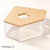 Transparent Hamster Sand Bath Box for Small Pets – Clear