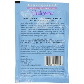 Abracadabra Organic Herbals Bubble Bath, Unicorn Lavender Lotus, 2.5 Ounce