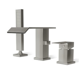 Brushed Nickel Roman Tub Faucet with Hand Shower, Wathels Deck Mount Bathtub Faucet with Sprayer,Widespread 3 Holes Bathtub Faucet Solid Brass