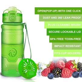 Zorri Sports Water Bottle BPA-Free Tritan School Sports Bottle