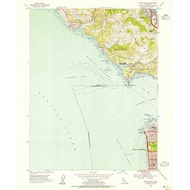 YellowMaps Point Bonita CA topo map, 1:24000 Scale, 7.5 X 7.5 Minute, Historical, 1954, Updated 1955, 26.8 x 22 in - Paper