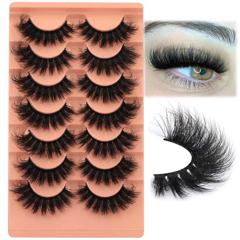 Mink Lashes Full Volume False Eyelashes 18mm Dramatic Faux Mink