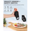 innhom Gravity Electric Salt and Pepper Grinder Set Salt Grinder