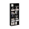 Furinno Jaya 16-Shelf Multimedia Media Storage Tower Rack with Adjustable