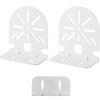NVRTTRR 2 Pack L-Shape Dome Camera Mounting Bracket, Metal, White,