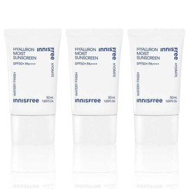 Innisfree [이니스프리] 이니스프리 히알루론 수분 선크림 50mL 3개 Innisfree Hyaluron Moisture Sun Cream 50mL 3pcs