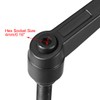 uxcell M8 x 25mm Handle Adjustable Clamping Lever Thread Push