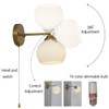 NDDSWM Gold Wall Sconce, mid Century Modern Sconce with Hand