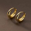 Krstudent Gold Hoop Earrings for Women,18K Gold Plated Earring Small