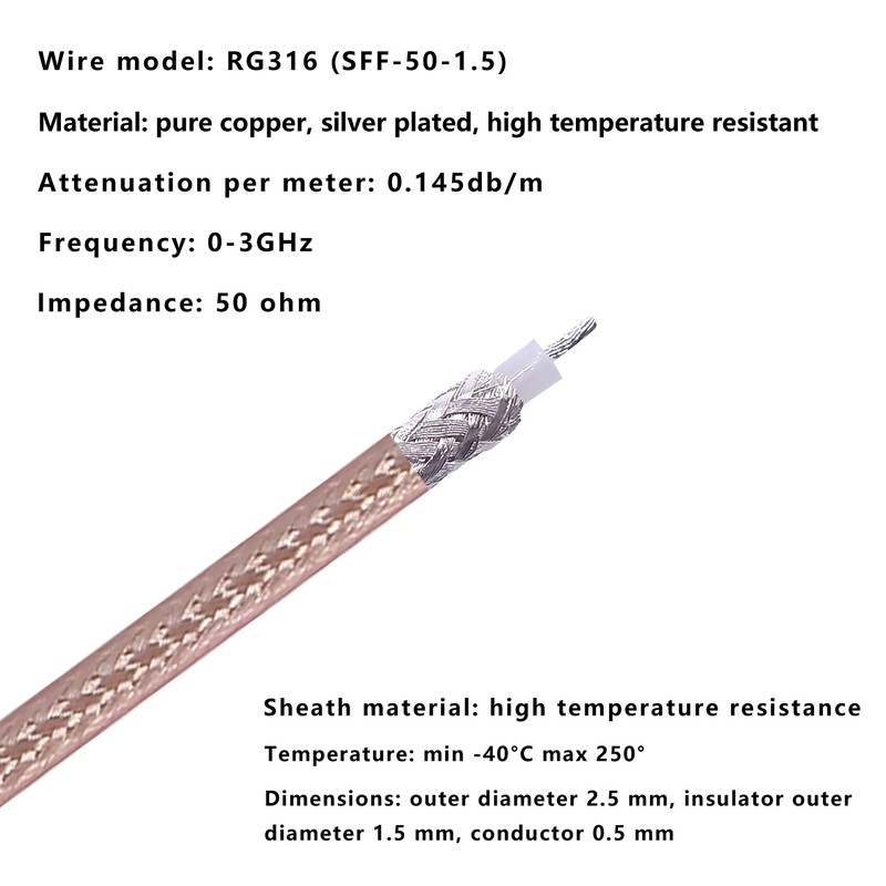 XMSJSIY BNC Female to Dupont Female Test Leads Cable Connector