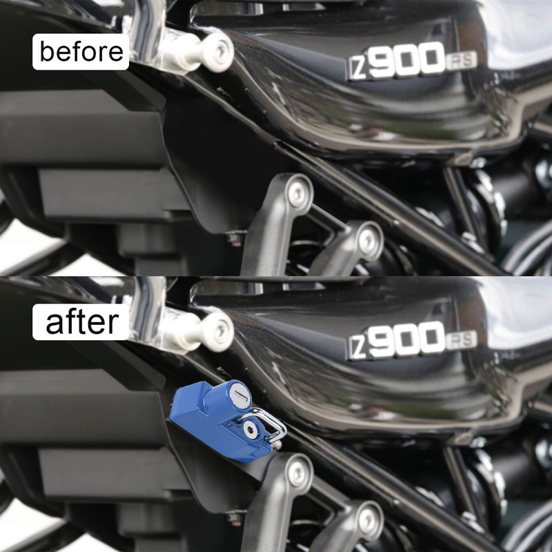 Motorcycle Modification Aluminum Alloy Helmet Lock Mount Hook Fit for