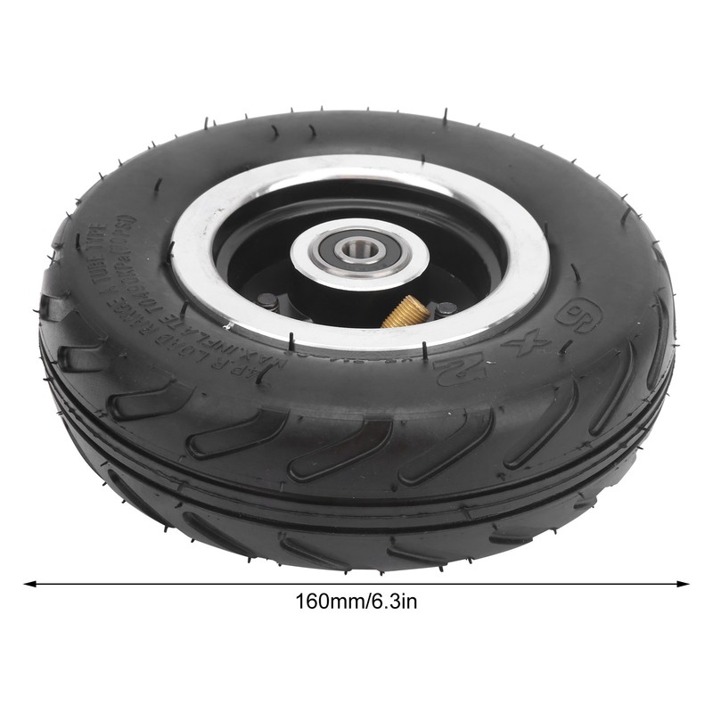 6x2 Pneumatic Wheel Inflatable Air Tire with Aluminum Alloy Hub