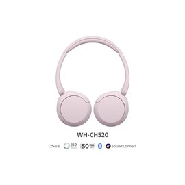 Audífonos Inalámbricos de Diadema Sony Color Rosa Modelo - WH-CH520-ROSA