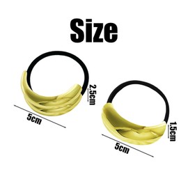 2 Pieces Glossy Hair Rope, Elastic Oval Hair Rope, Vintage Metal Hair Rope, Glitter Ponytail Hair Rope, Elegant Women'S Hair Rope, Fashionable Hair Rope