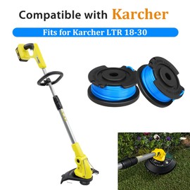 Replacement Spool & Line For Karcher LTR-18-30 Strimmer Grass Edge Cordless Trimmer(14443120), Part. 2.444-016.0