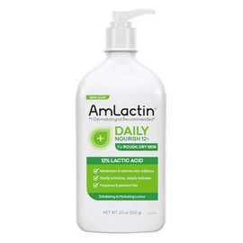 AmLactin- Loción hidratante diaria para pieles ásperas y secas, 20 oz