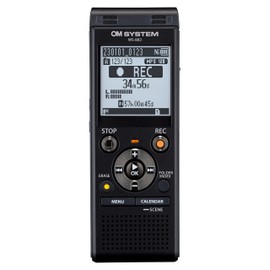 OM SYSTEM WS-883 digital voice recorder with built-in stereo microphones, Direct USB, Noise Cancel, Simple Mode, Low-Cut Filter, Intelligent Auto Mode, 8 GB memory and VCVA