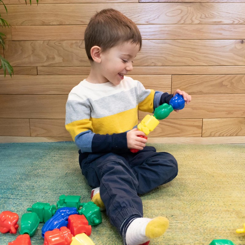 LEARNING ADVANTAGE Transportation Themed Snap Beads 36 Pieces Fine Motor