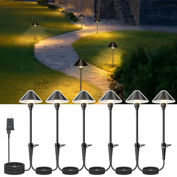 Neymlya Low Voltage Pathway Lights with Timing Plug, Low Voltage