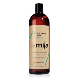damila Salt & Sulfate Free Shampoo for Keratin and Color Treated Hair - Perfect for Damaged, Frizzy, Curly or Dry Hair (33.8 Fl Oz)