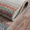 VHC Brands Multi Jute Rug Half Circle w/Pad 19.5x36