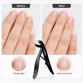 Stainless Steel Nail Clipper for Thick Nails – Precision Fingernail & Toenail Cutter for Manicure, Travel & Family Grooming