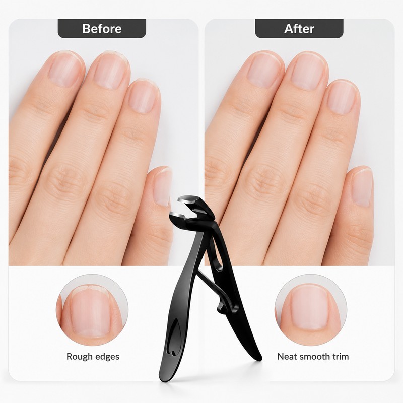 Stainless Steel Nail Clipper for Thick Fingernails & Toenails –