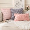 MIULEE Decorative Rose Flower Pillow Cover Pack of 1 Peach