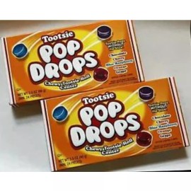 Tootsie Pop Drops with Chewy Tootsie Roll Center *Lot of 2 Boxes* 3.5oz Each