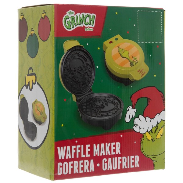 Hobby Lobby Whimsical Green Waffle Maker, Plastic and Metal, Corded