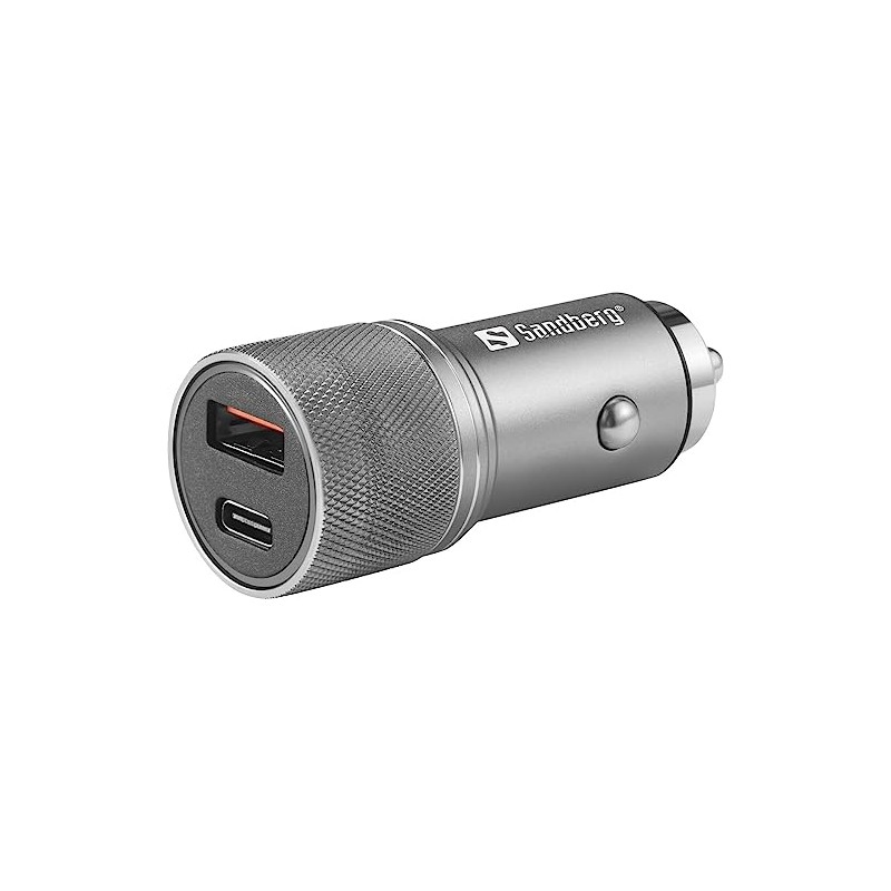 Sandberg Car Charger 1xQC3.0+1xUSBC 48W Car Charger 1xQC3.0+1xUSBC 48W, 441-50