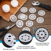 PATIKIL 46mm Plastic Washers, 200 Sets Plastic Insulation Washers Foam