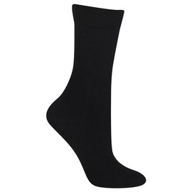 Hot Sox Calcetines clásicos clásicos para mujer, Pantalones de mezcla de seda (negro), 4-10