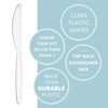 Plasticpro Disposable Clear Plastic Soup Spoons Heavyweight Utensils Pack of