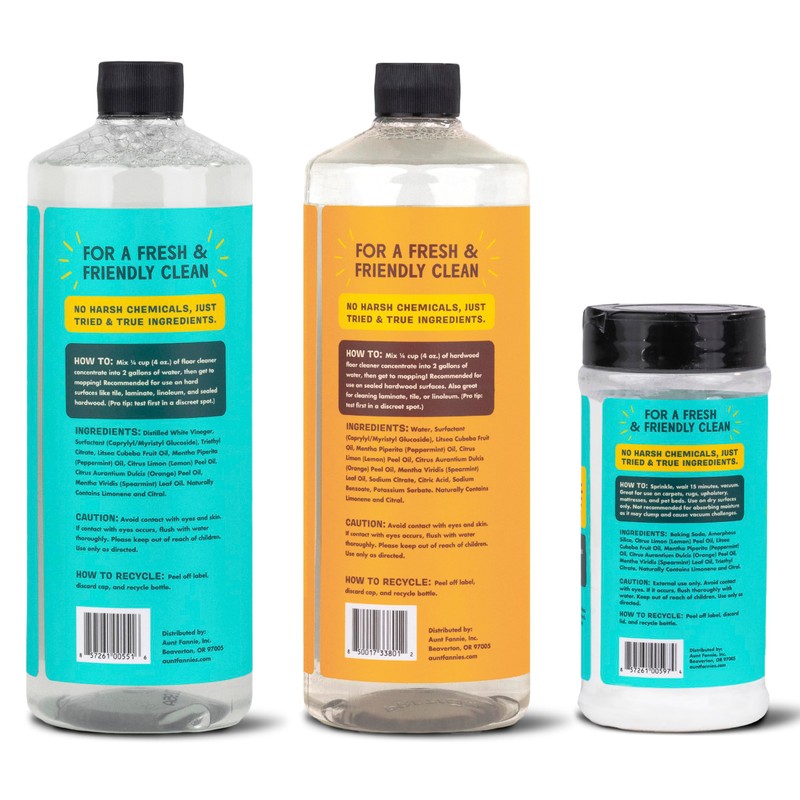 Aunt Fannie's Floor Bundle: Hardwood Cleaner, Multi-Surface Vinegar Floor Cleaner,