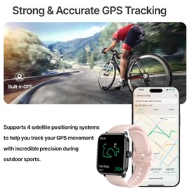 Smart Watch for Women(Answer/Make Call), 2025 New Smartwatch 1.83" HD Fitness Watch with GPS Built-in, 100+ Sport Modes, Heart Rate SpO2 Sleep Monitor, IP68 Waterproof Activity Tracker for Android iOS