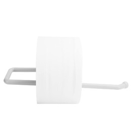 Papers Roll Holder Wall Mounted Bathroom Kitchen Organizer Towel Hanger Toilet Papers Rack(White)