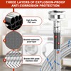 【UPGRADE】4FT Washing Machine Hoses with 90 Degree Elbow Premium Stainless