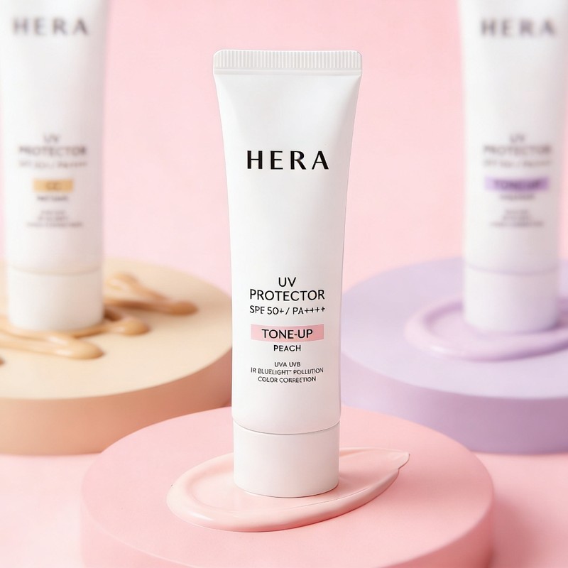 Hera Tone-up Sun Cream Peach UV Protector Tone-up 50ml Tone-up