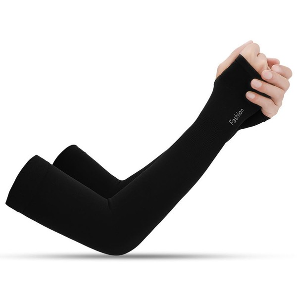Wnddle 1 pair of unisize high-quality non-slip compression arm warmers