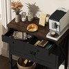 ChooChoo Farmhouse Console Table, Entryway Table with Storage Shelf, Coffee
