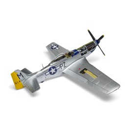 Airfix DCD Level 4 North American P-51D Mustang Aircraft 1/24 Plastic Model Kit 2 Scheme Options for Model Building