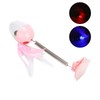 ABS LED Lighting Swing Spring Feather Leak Food Pet Toy