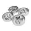 4Pcs Stainless Steel Cookie Cutter Set Biscuit Cutter Set Candy