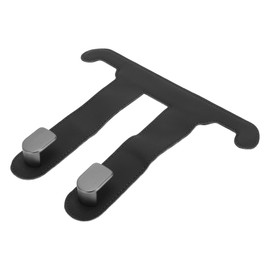INFINAUTO Car Seat Headrest Hook Interior Accessories for Most Cars, SUVs, Trucks, Car Seat Back Hanger Hooks, Faux Leather, Metal, Black, 17.6 cm x 20.8 cm